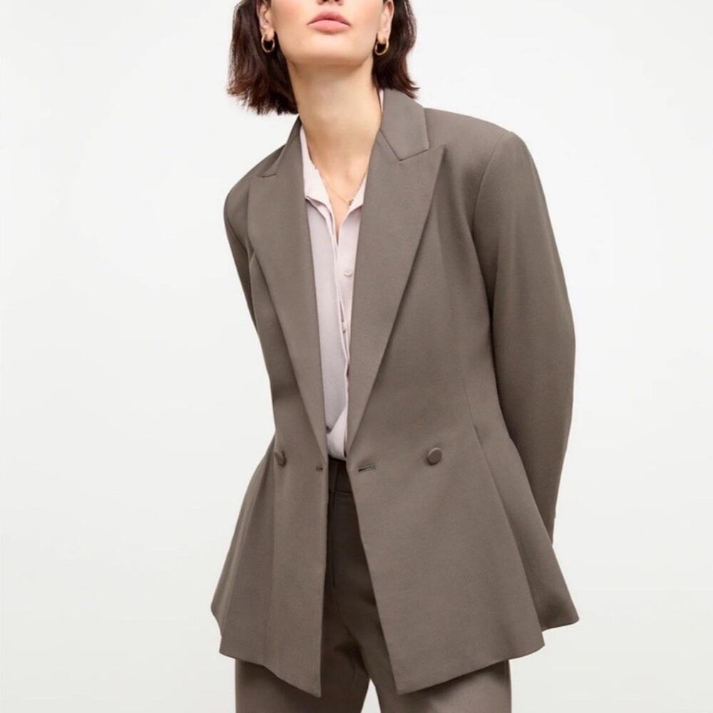 MM La Fleur Gaia Dark Grey Wool Blend Blazer Jacket Size 16 – Chic Workwear